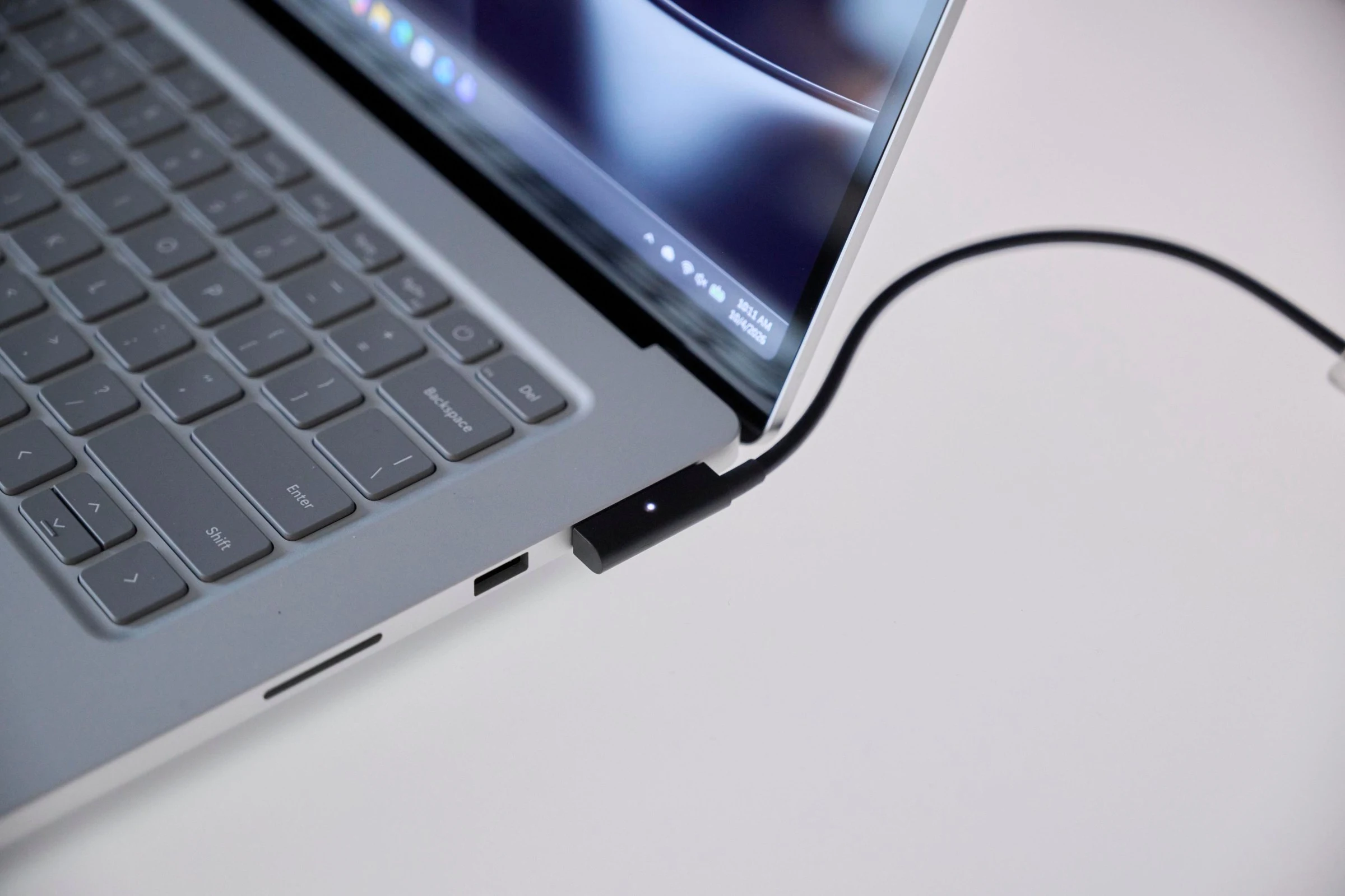 Sadly, only Microsoft’s Surface Laptop Ultra has that slick magnetic USB-C charging.