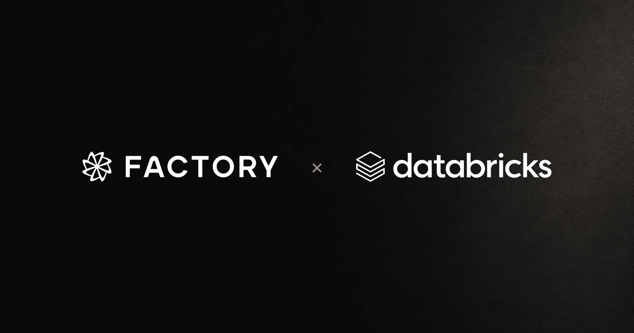 Factory and Databricks partnership
