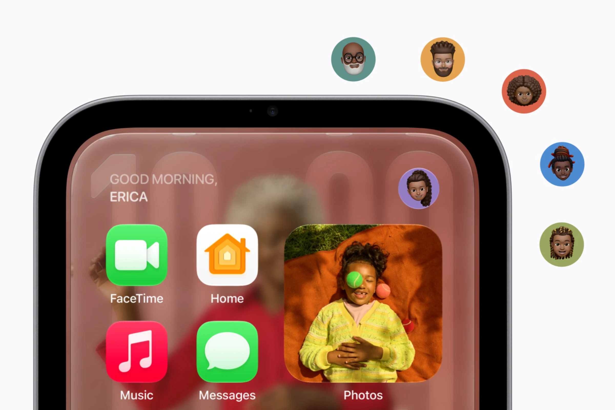 HomeView supports up to six profiles and uses facial recognition to switch between them so only you see your personal information.