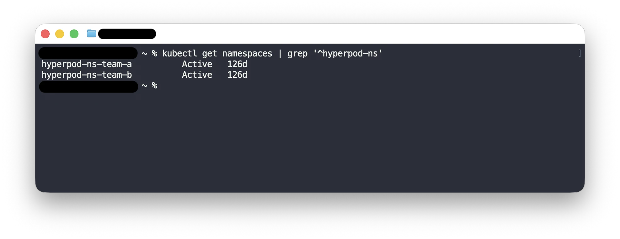 Cluster namespaces managed by HyperPod Task Governance, one dedicated to each team