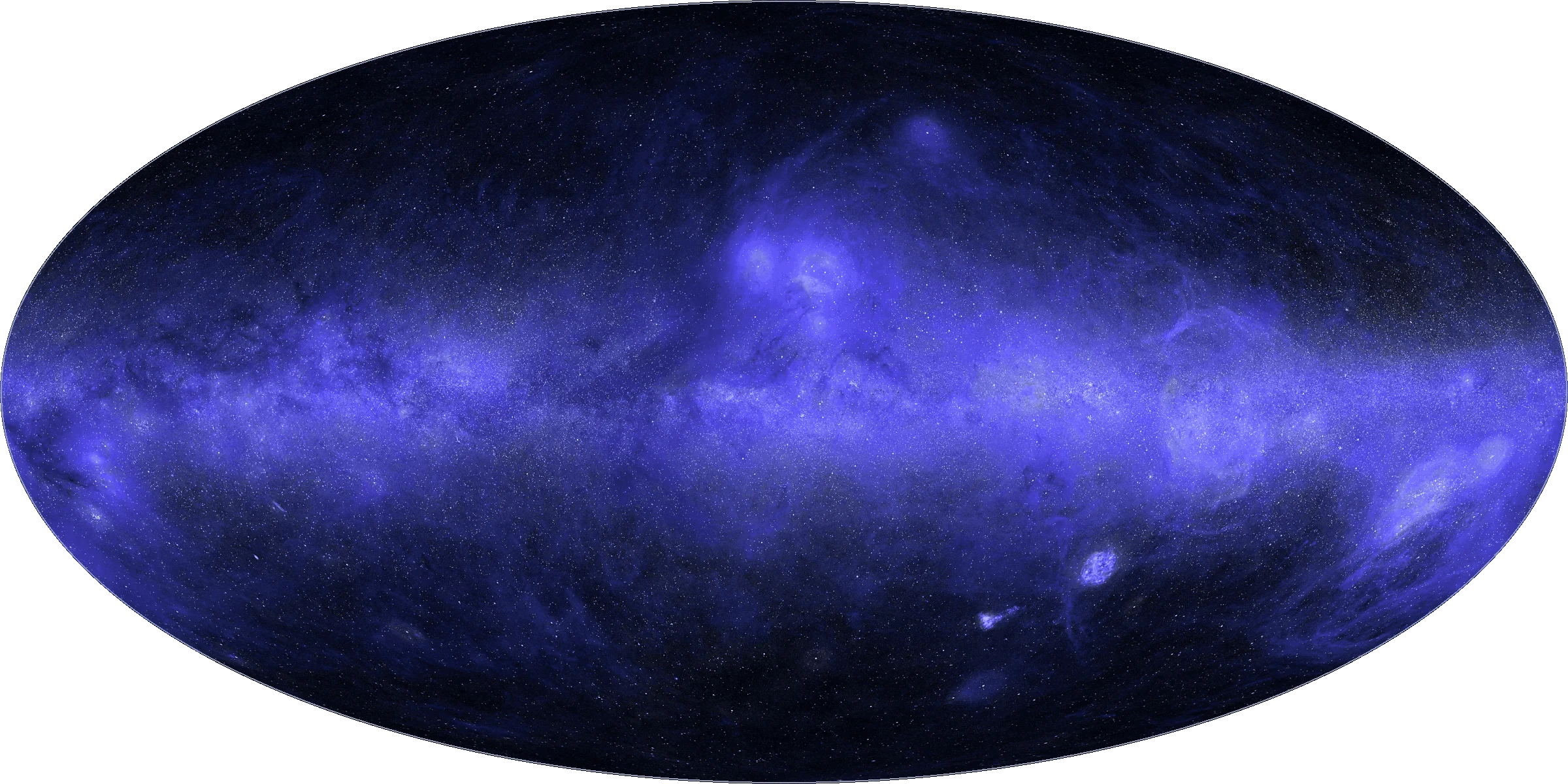 A semi-interactive view of our night sky through different imaging modes: UV, natural light, and infrared