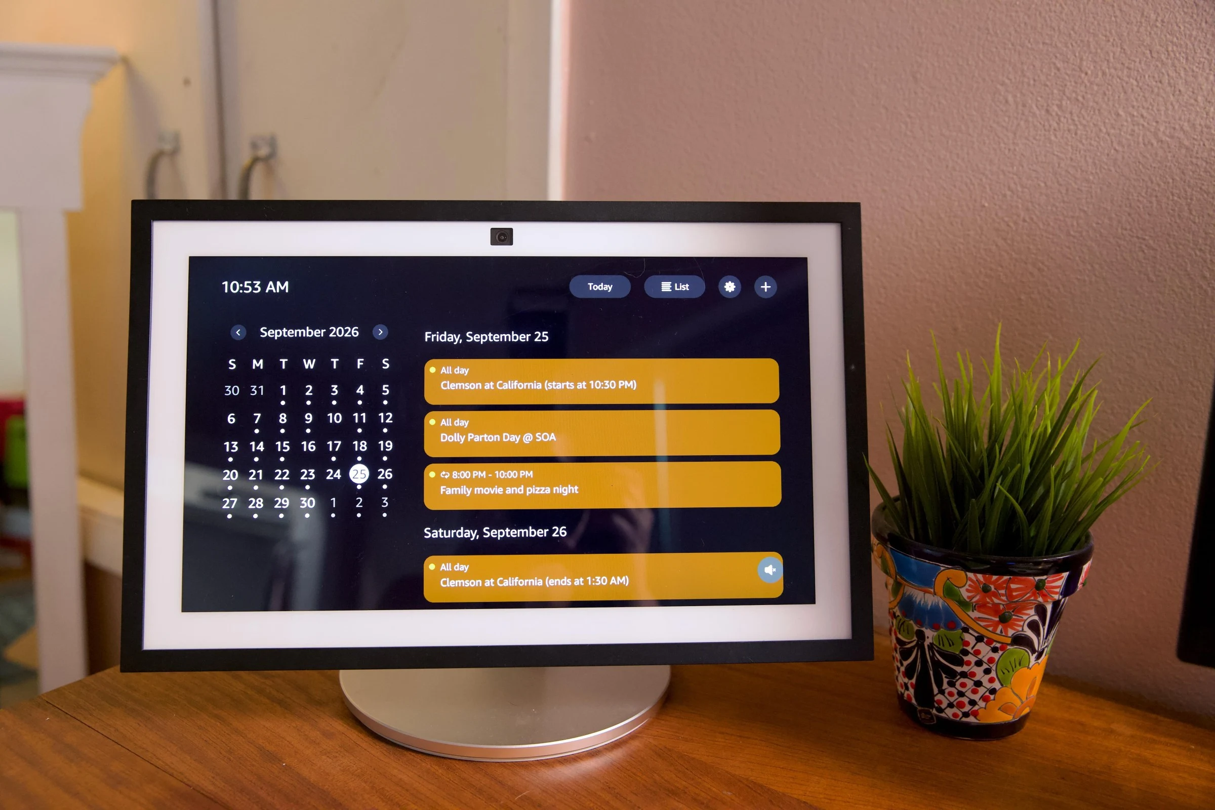 The Echo Show’s calendar interface is much better, though it still isn’t as good as the Skylight Calendar for viewing multiple schedules.